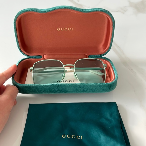COPY - Gucci square frame sunglasses ‘Green’ - Picture 1 of 4